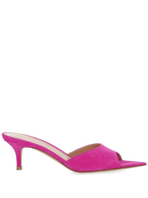 Fuchsia pink suede sandal Gianvito Rossi | G1511055RICCAMBLOOM